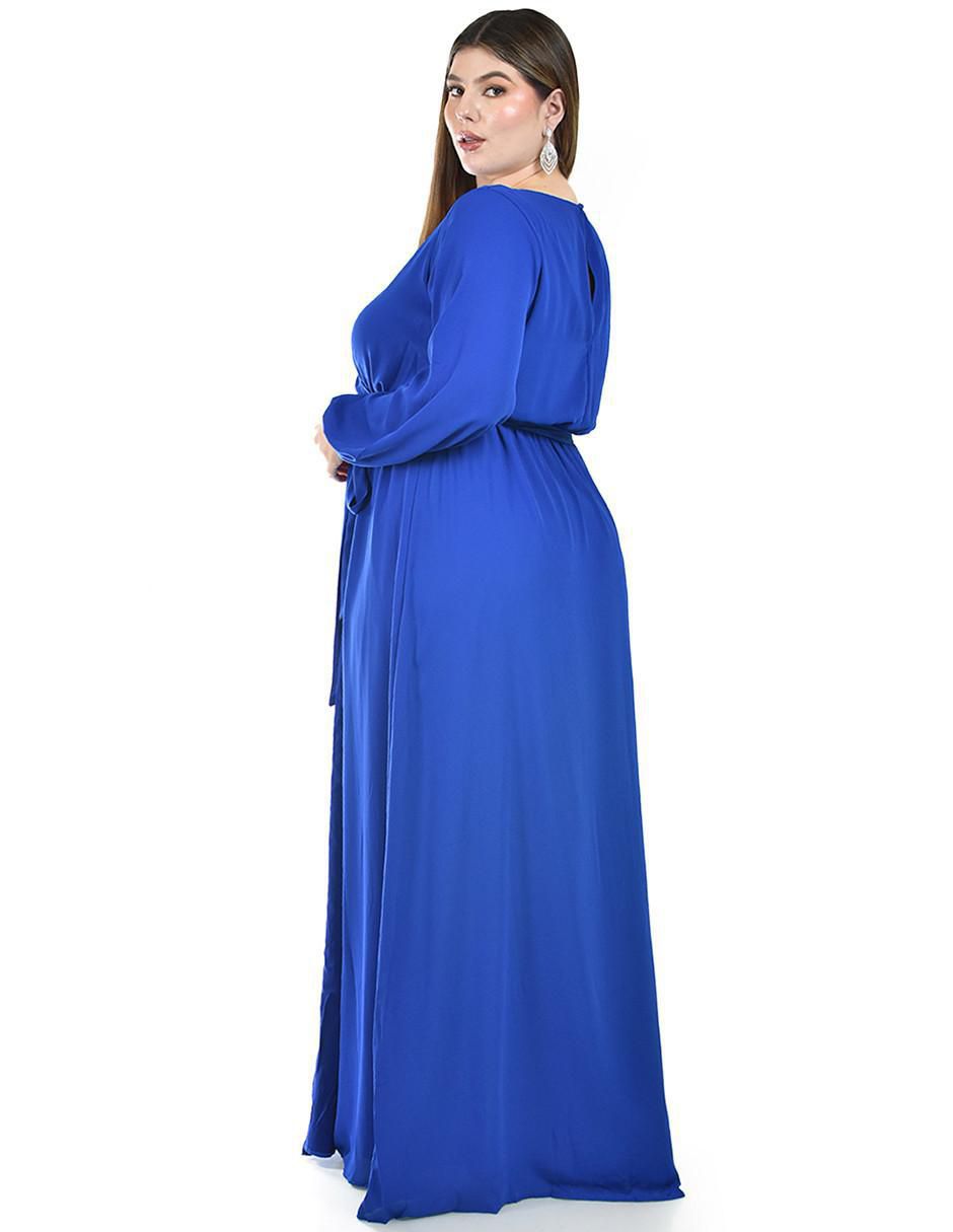 Vestido maxi de fiesta escote V