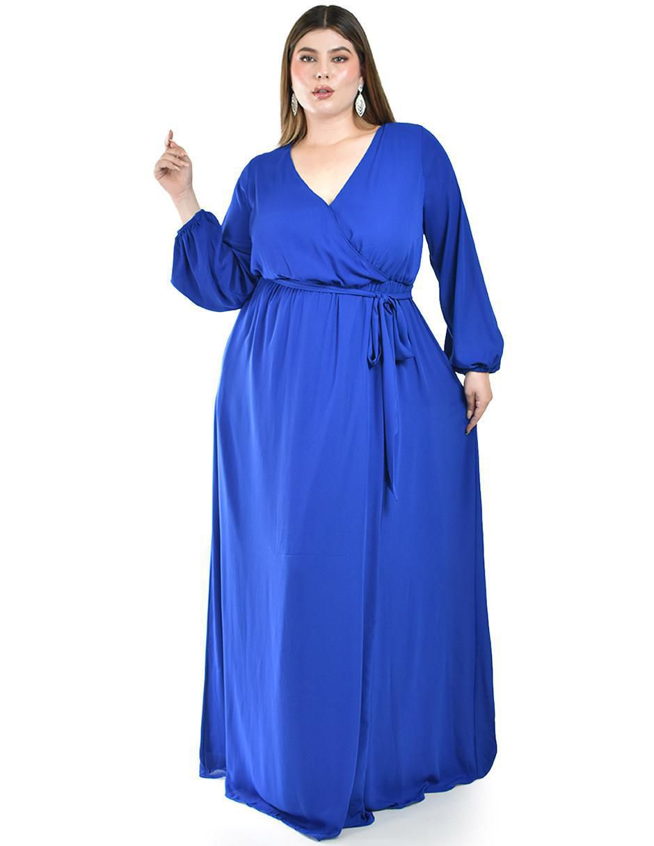 Vestido maxi de fiesta escote V