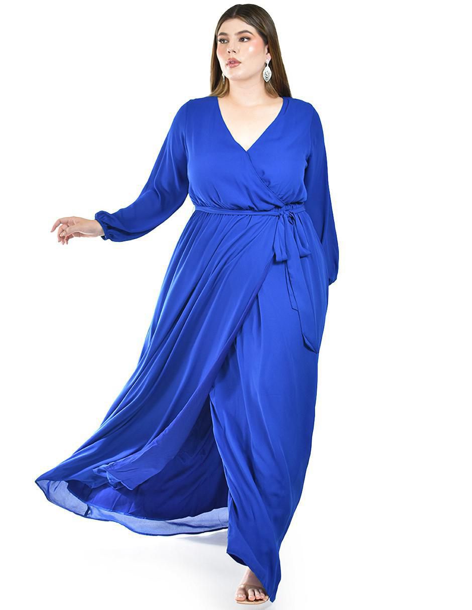 Vestido maxi de fiesta escote V