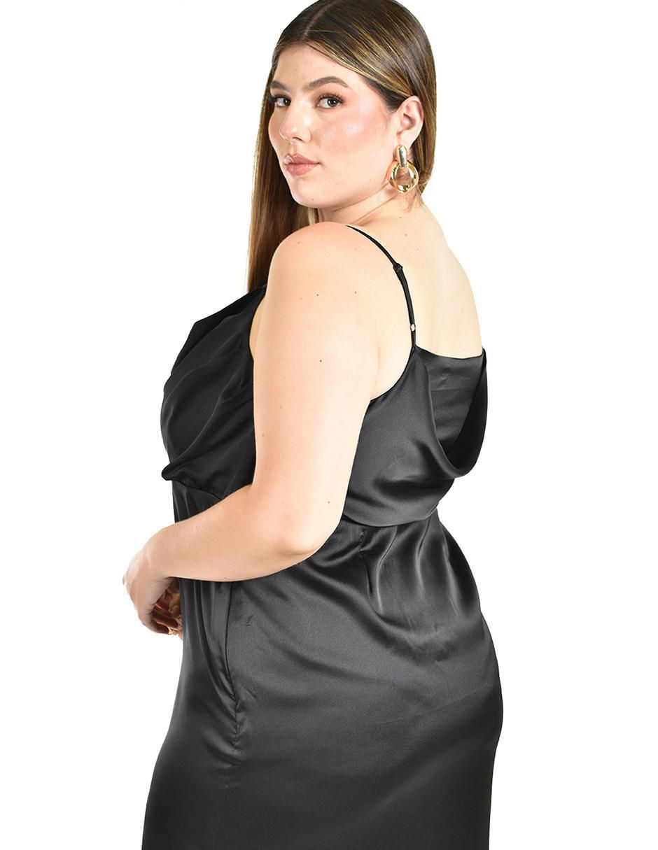 Vestido maxi de fiesta escote Cuadrado