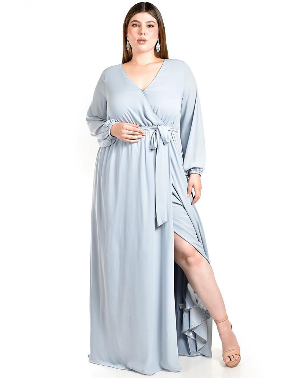 Vestido maxi de fiesta escote V Vestido maxi de fiesta escote V