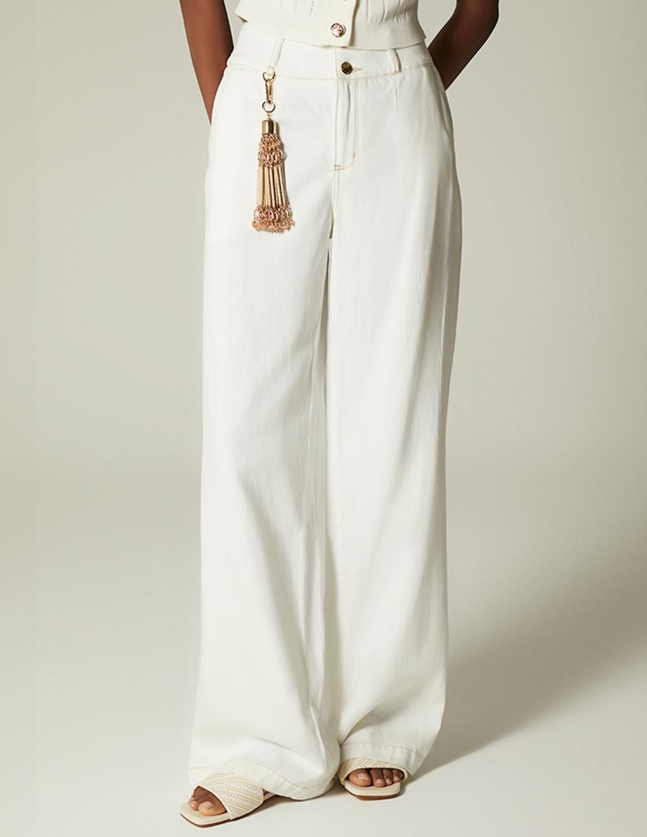 Jeans relaxed amplio Studio F corte cintura para mujer