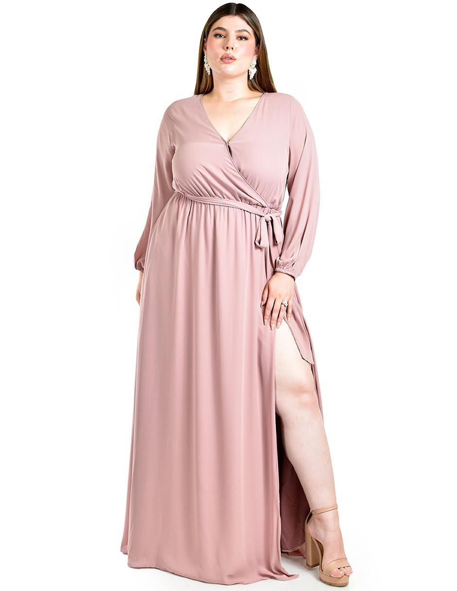 Vestido maxi de fiesta escote V Vestido maxi de fiesta escote V