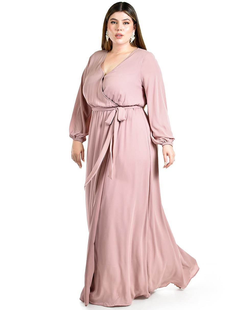 Vestido maxi de fiesta escote V 5