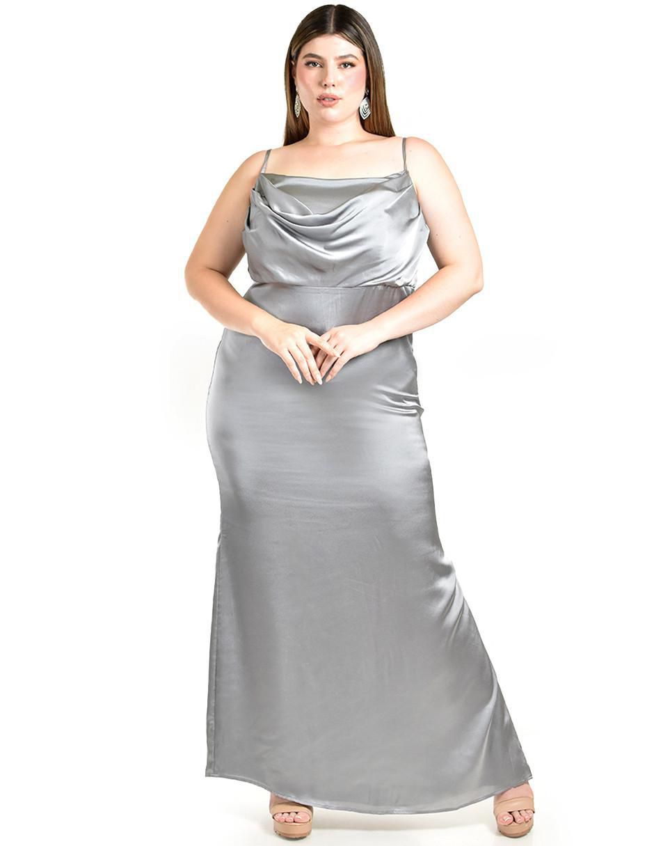 Vestido maxi de fiesta escote Cuadrado Vestido maxi de fiesta escote Cuadrado