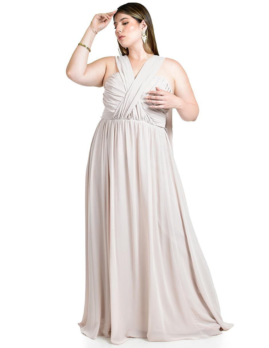 Vestido maxi de fiesta escote Corazón