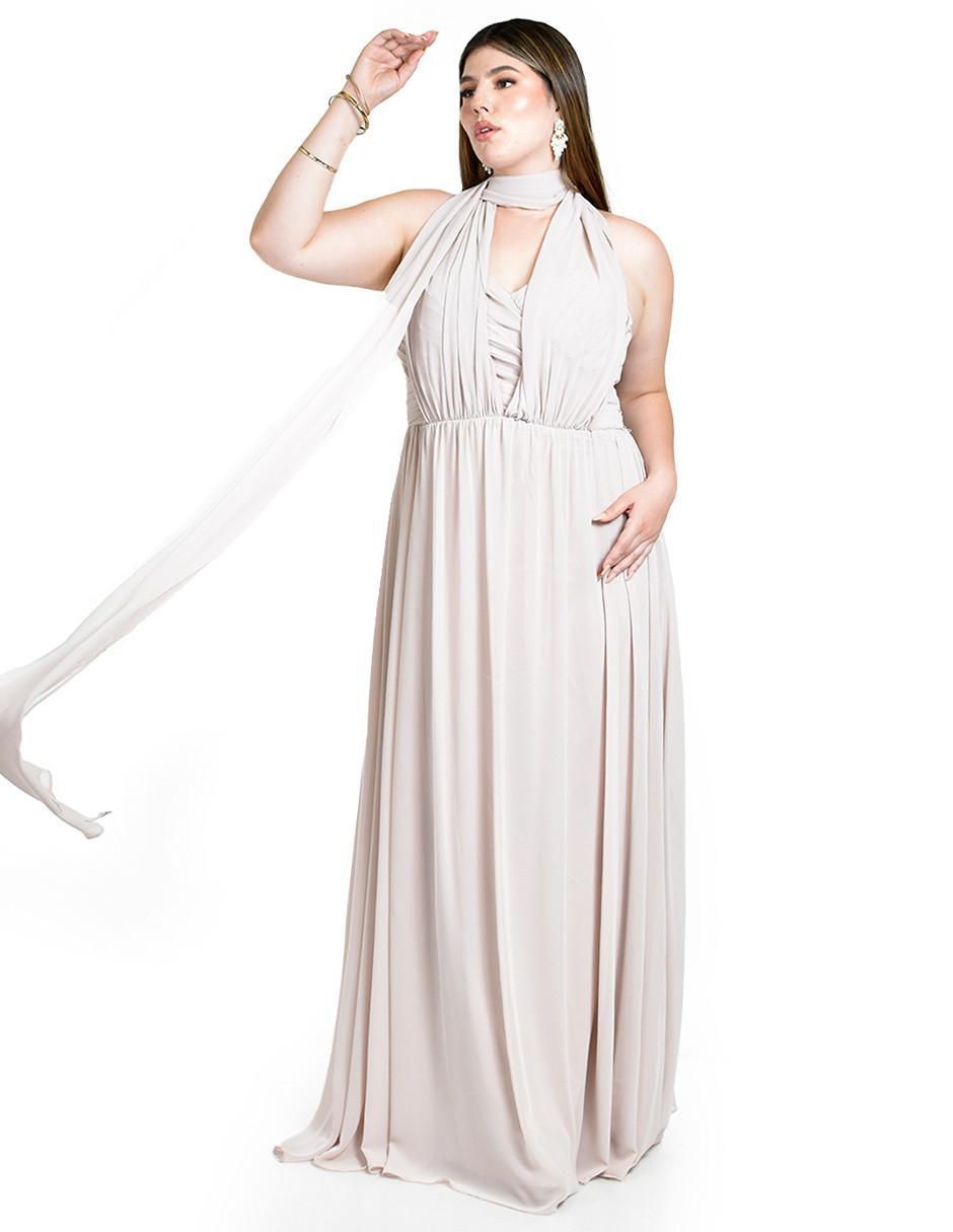 Vestido maxi de fiesta escote Corazón 7