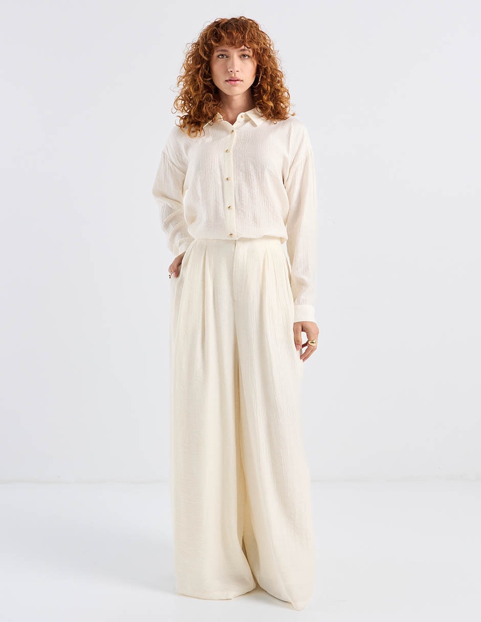 Blusa camisera Kur.Kuma manga larga para mujer
