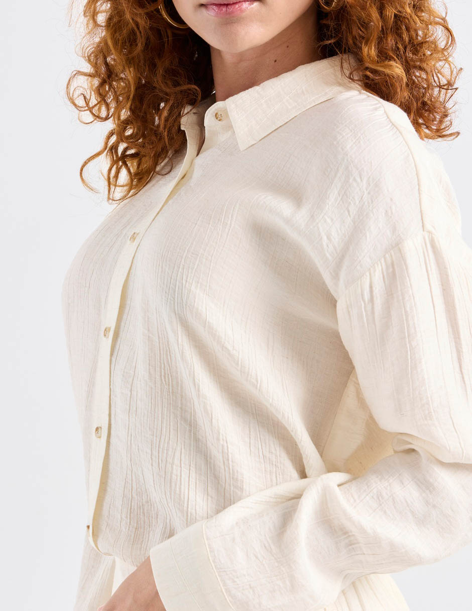 Blusa camisera Kur.Kuma manga larga para mujer