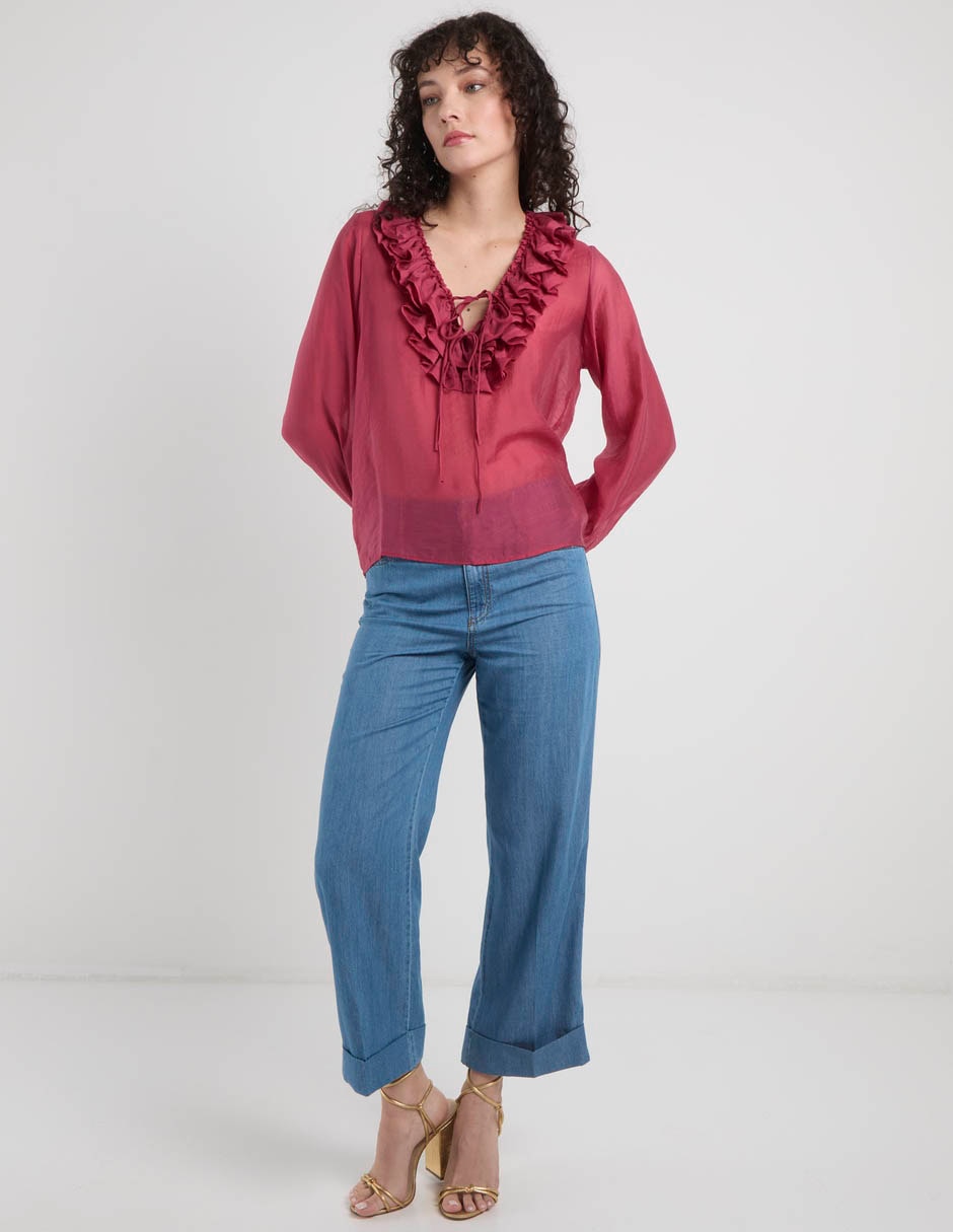 Blusa manga larga para mujer 3