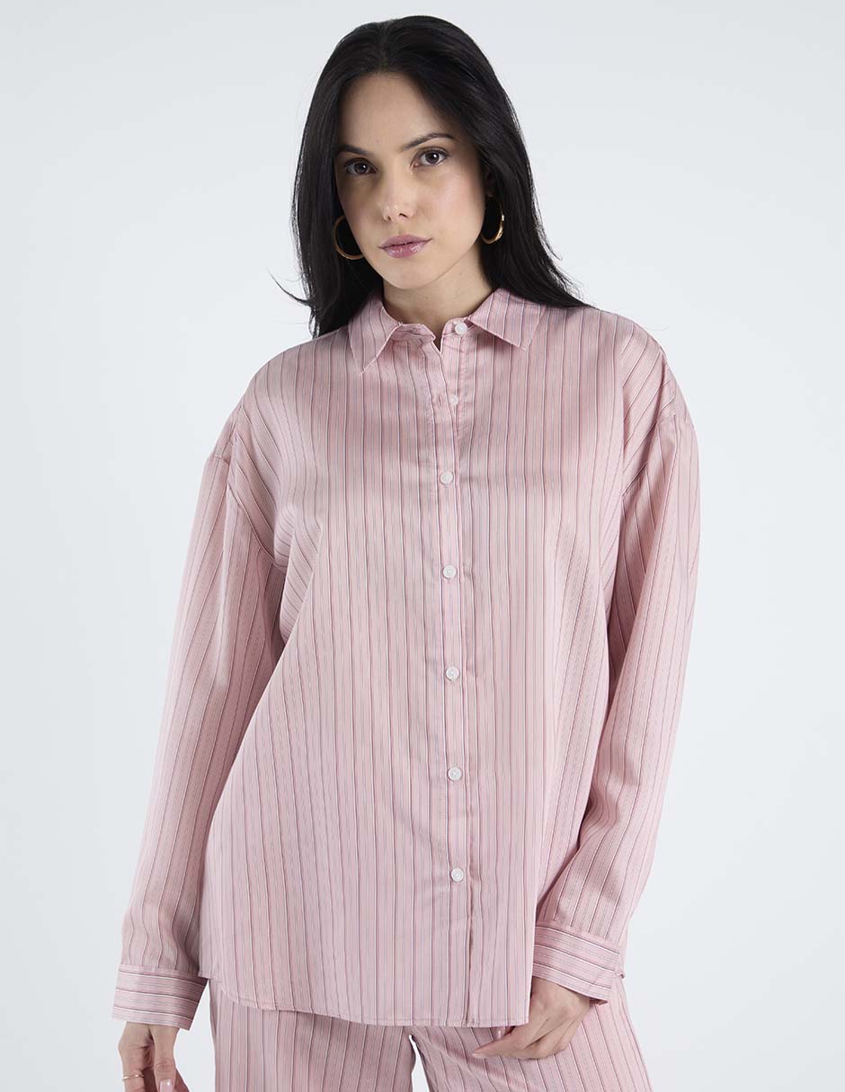 Blusa camisera Kur.Kuma manga larga para mujer