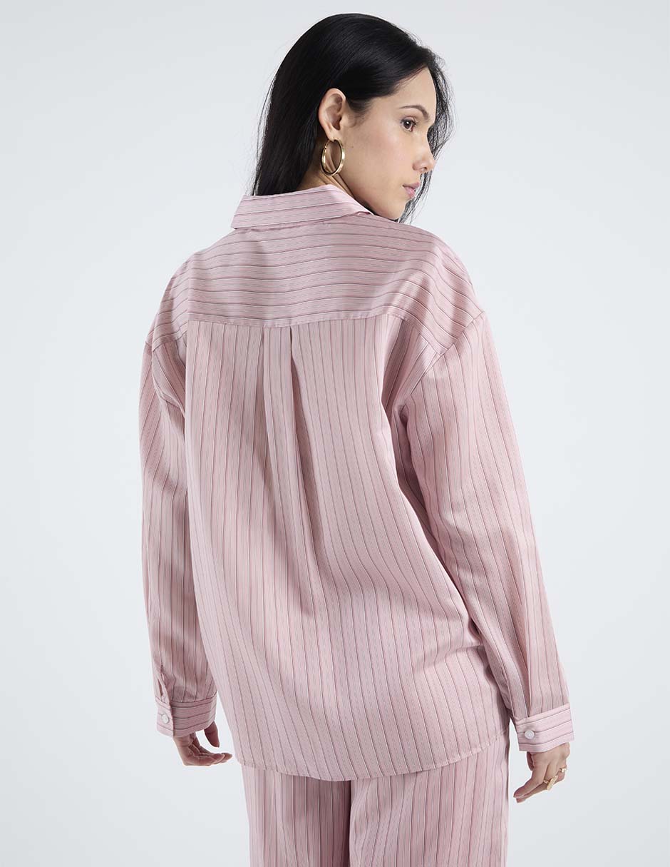 Blusa camisera Kur.Kuma manga larga para mujer