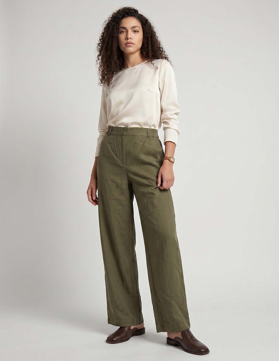 Pantalón straight para mujer 2