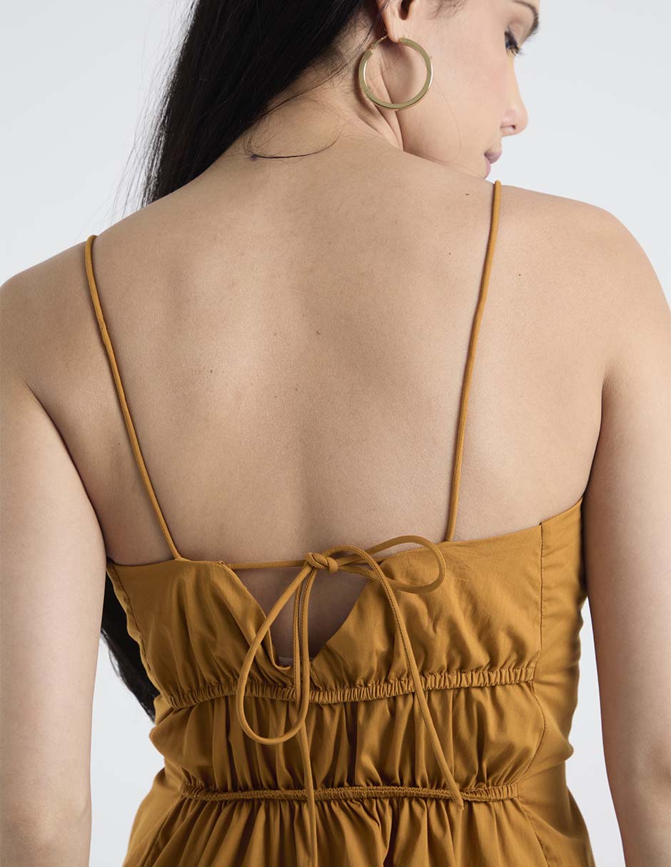 Vestido crop casual Kur.Kuma para mujer