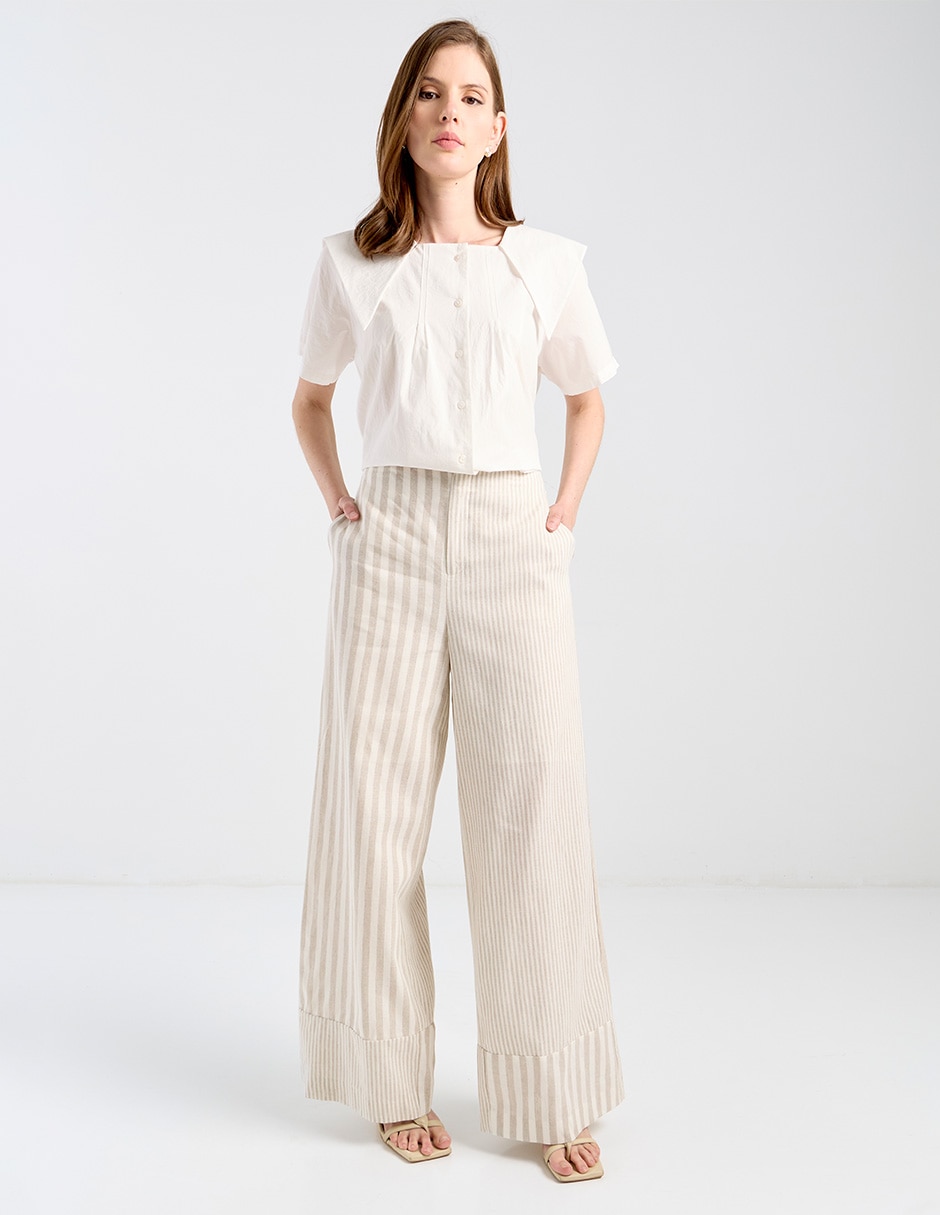 Pantalón coulotte Kur.Kuma straight para mujer