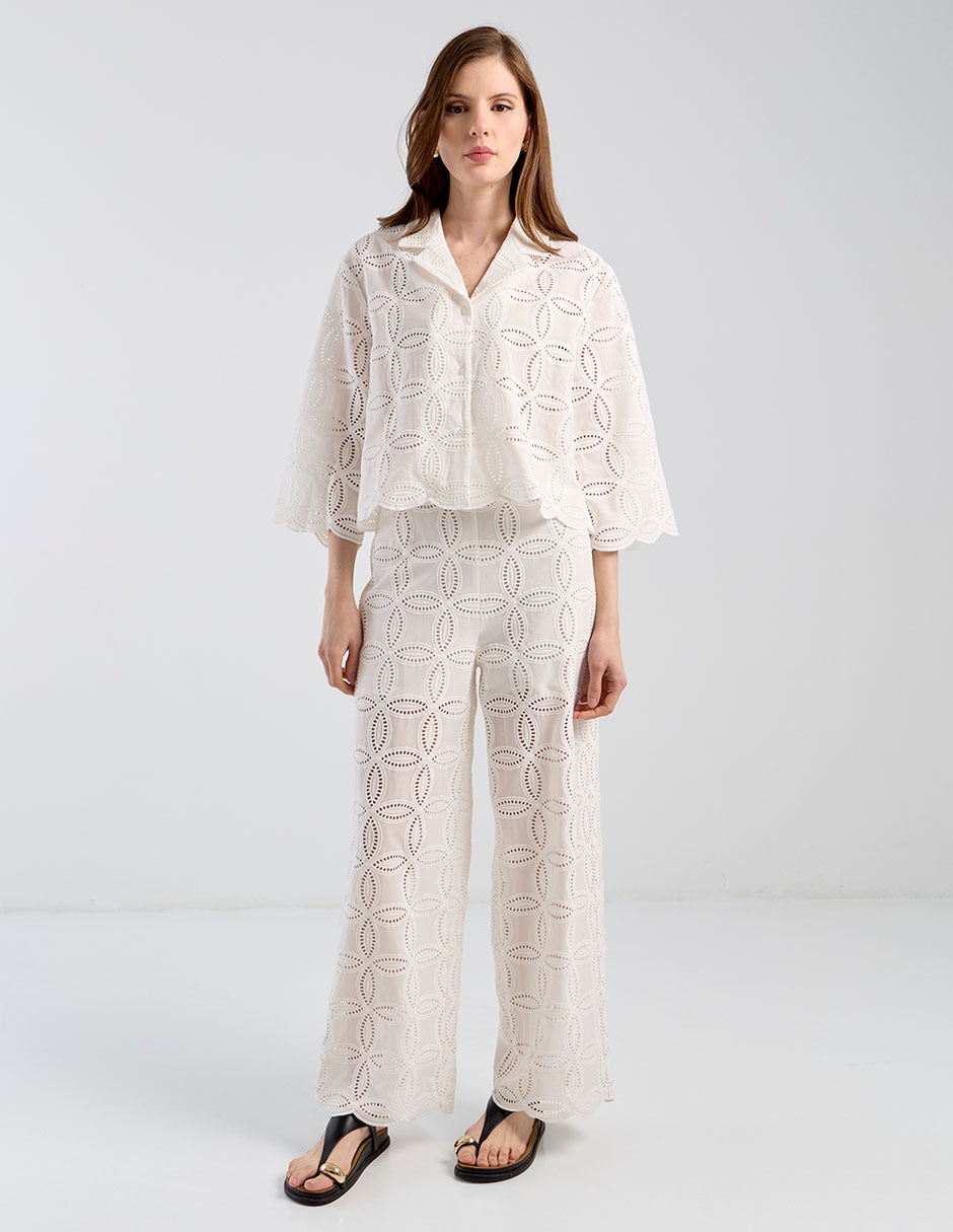 Blusa Kur.Kuma manga 3/4 para mujer