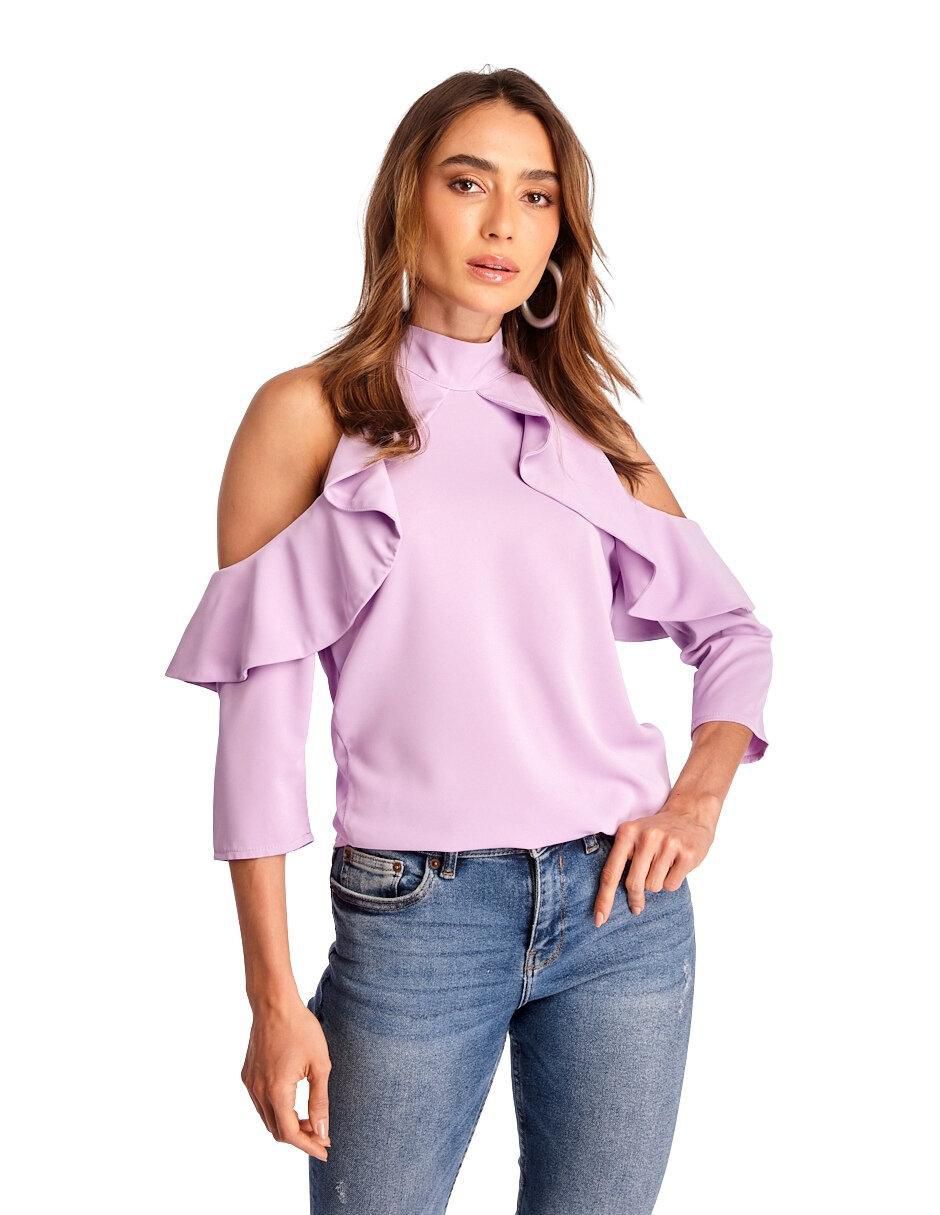 Blusa Beatriz Meade manga 3/4 para mujer