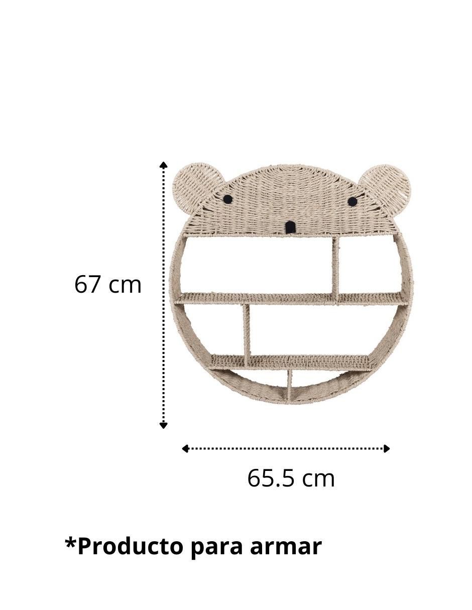 Repisa Panda de ratán 5