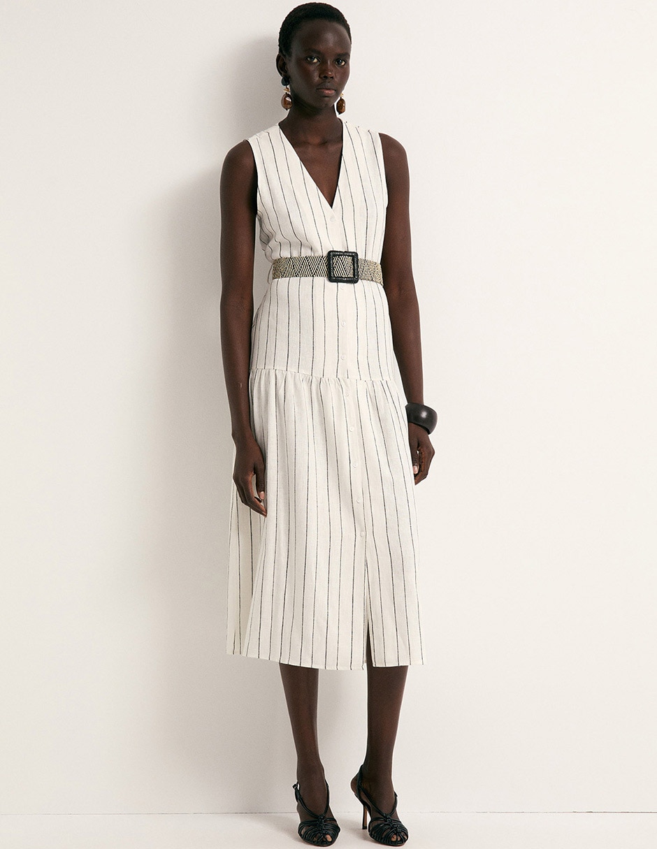 Vestido midi casual Sfera para mujer