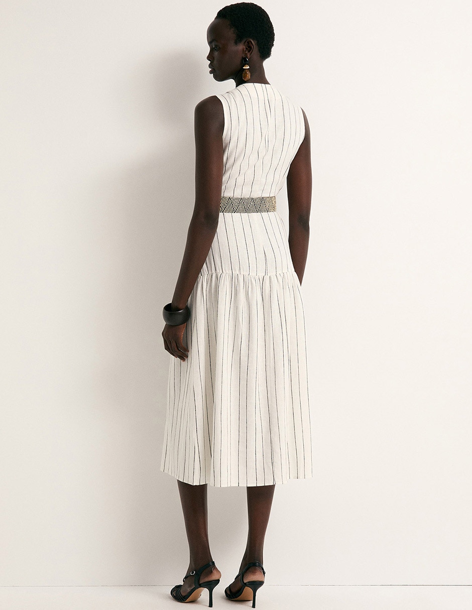Vestido midi casual Sfera para mujer