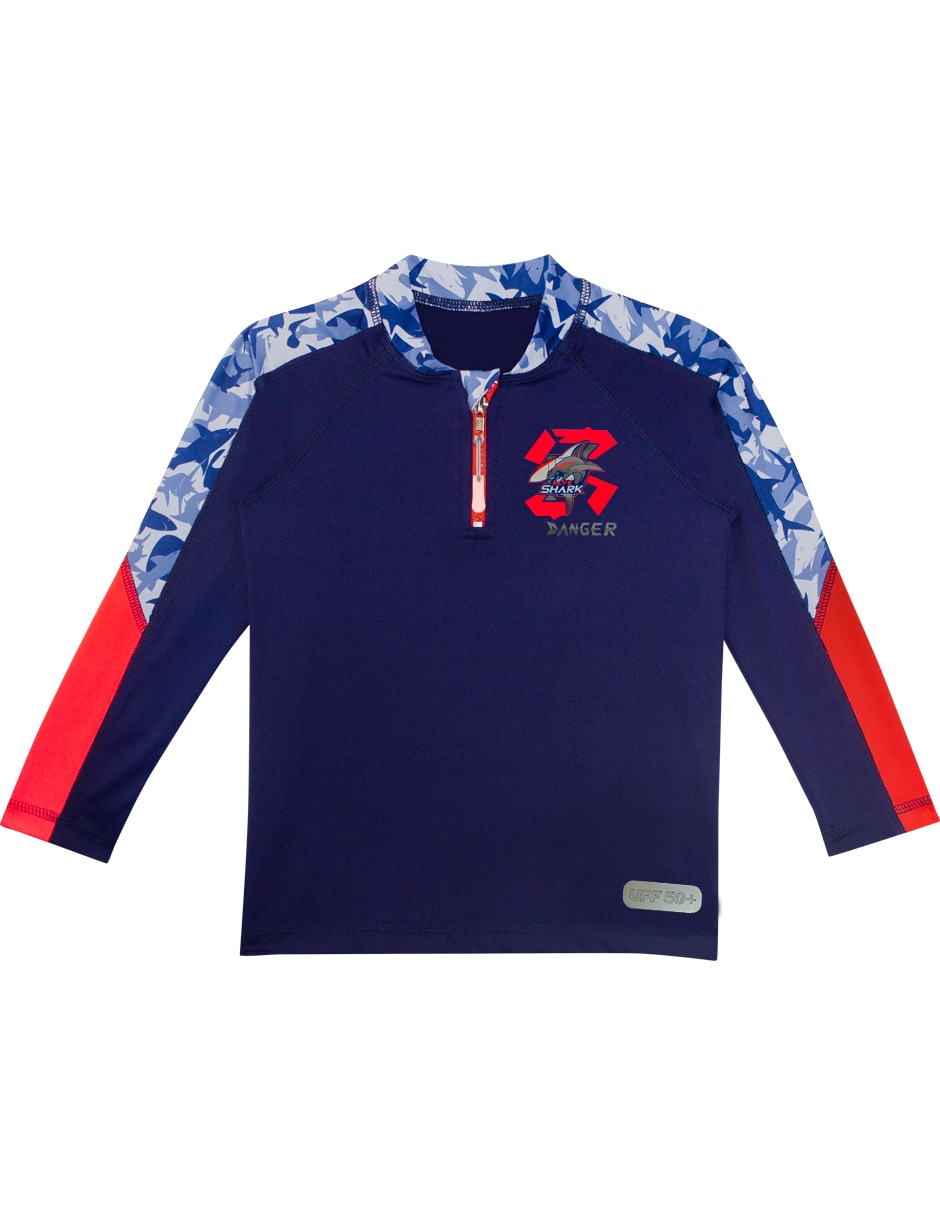 Wetshirt Sunskin estampado gráfico para niño