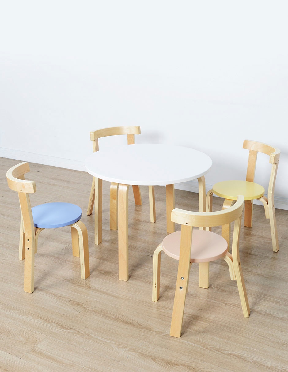 Silla infantil Marshmallo de madera 5