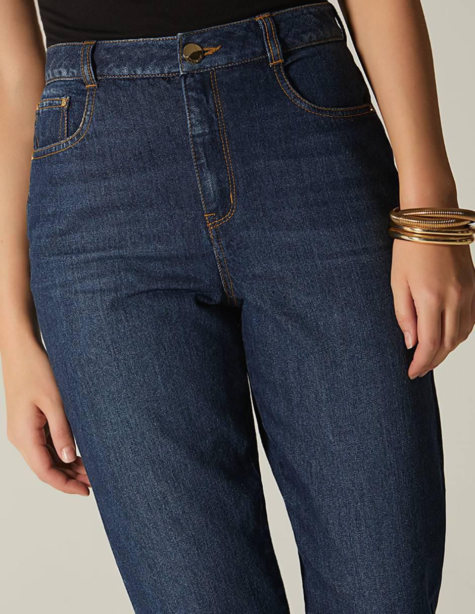 Jeans capri girlfriend para mujer