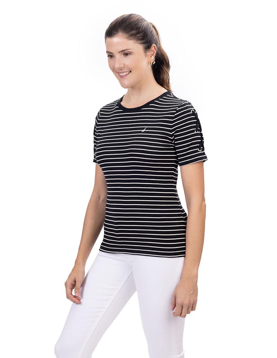 Playera manga corta cuello redondo mujer 2
