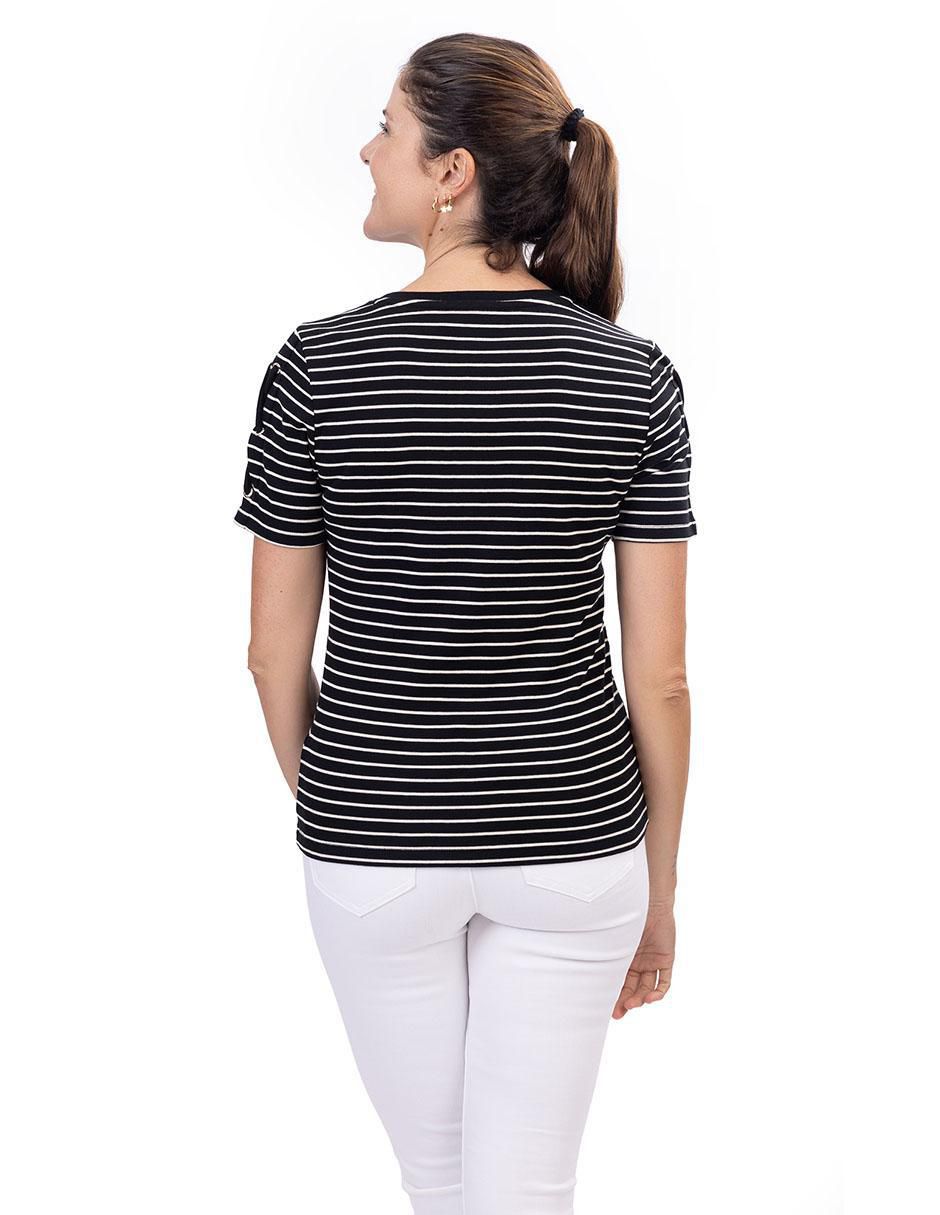 Playera manga corta cuello redondo mujer 3