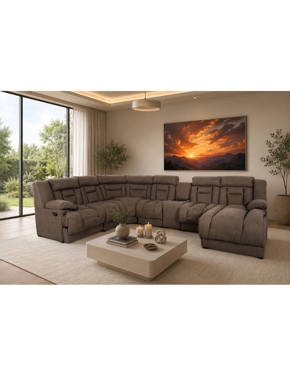 Sala modular Marise de velvet 17