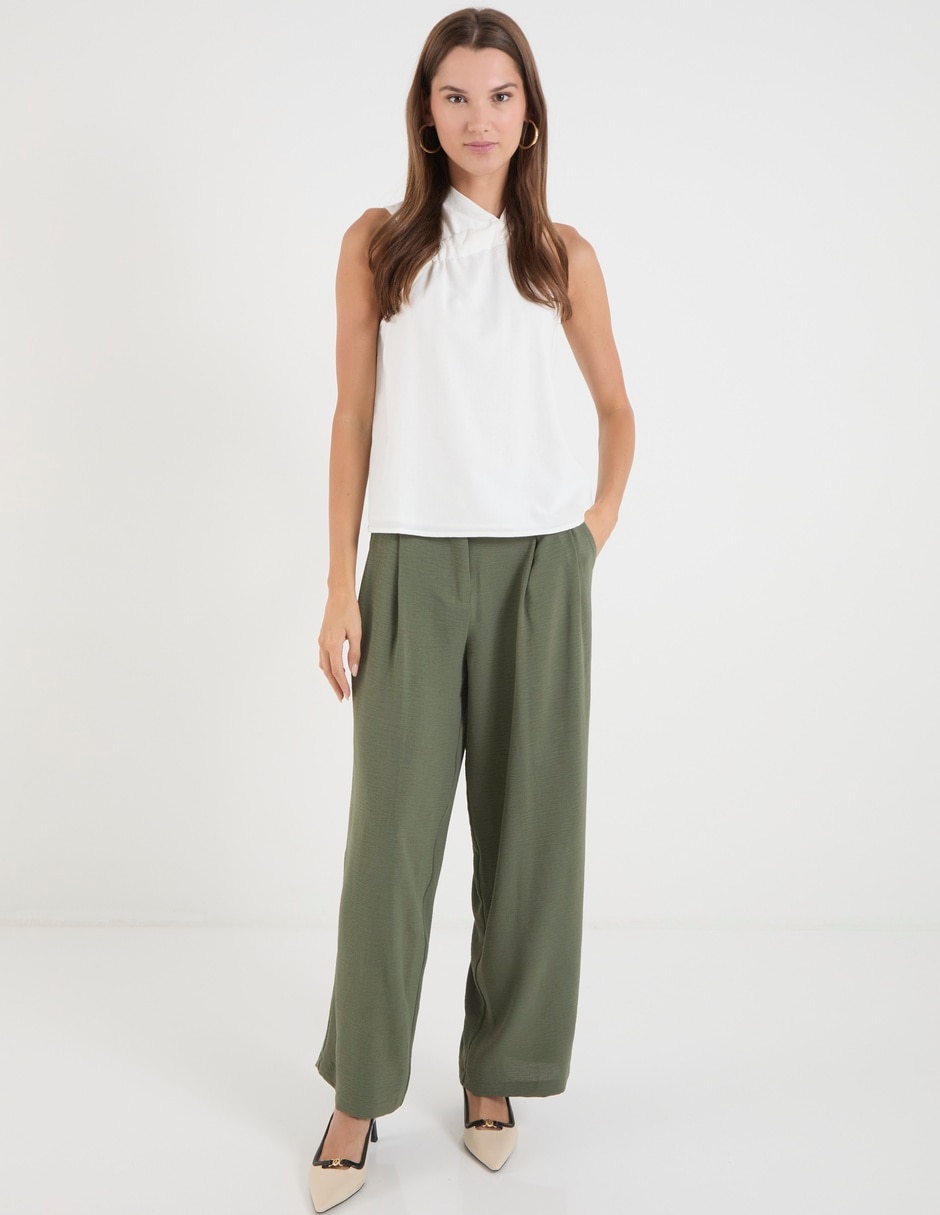 Pantalón relaxed amplio para mujer 6