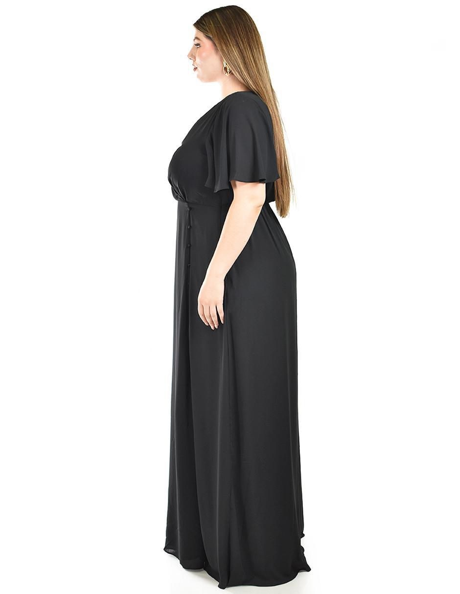Vestido maxi de fiesta escote V 5