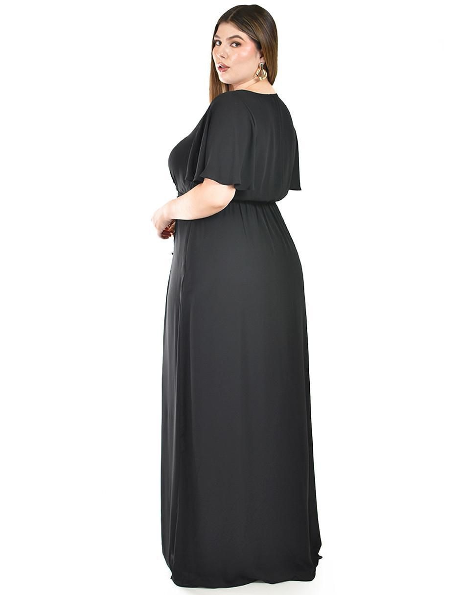 Vestido maxi de fiesta escote V