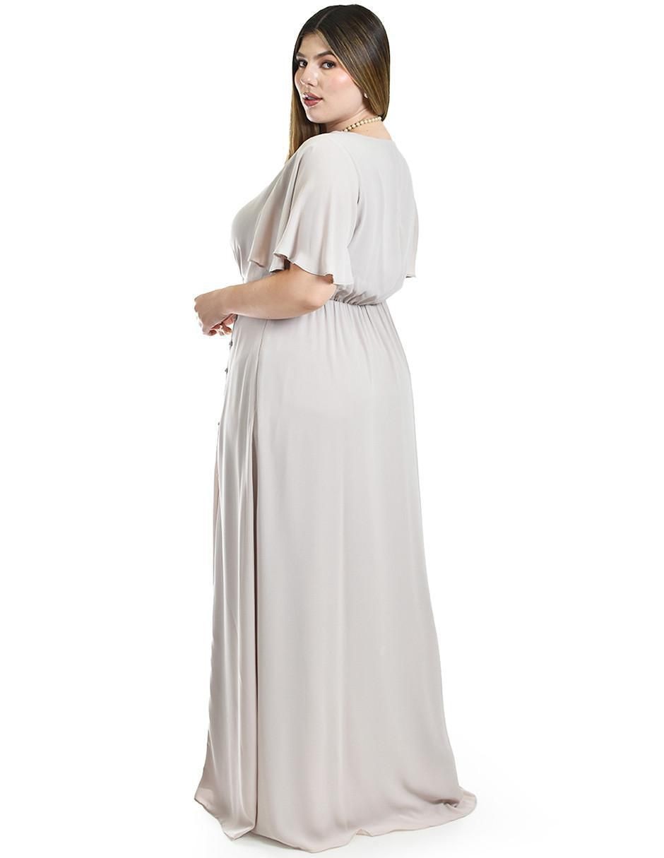 Vestido maxi de fiesta escote V