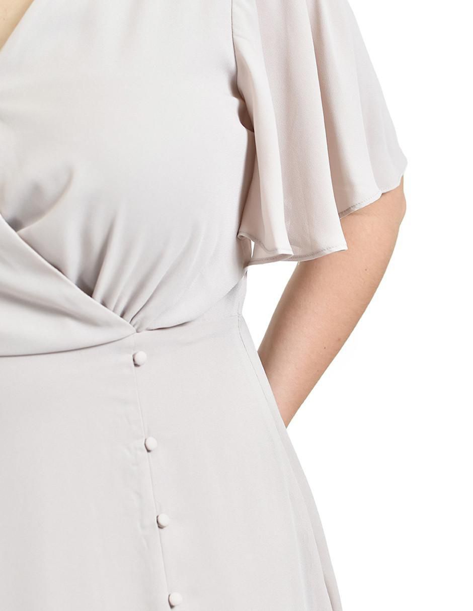 Vestido maxi de fiesta escote V
