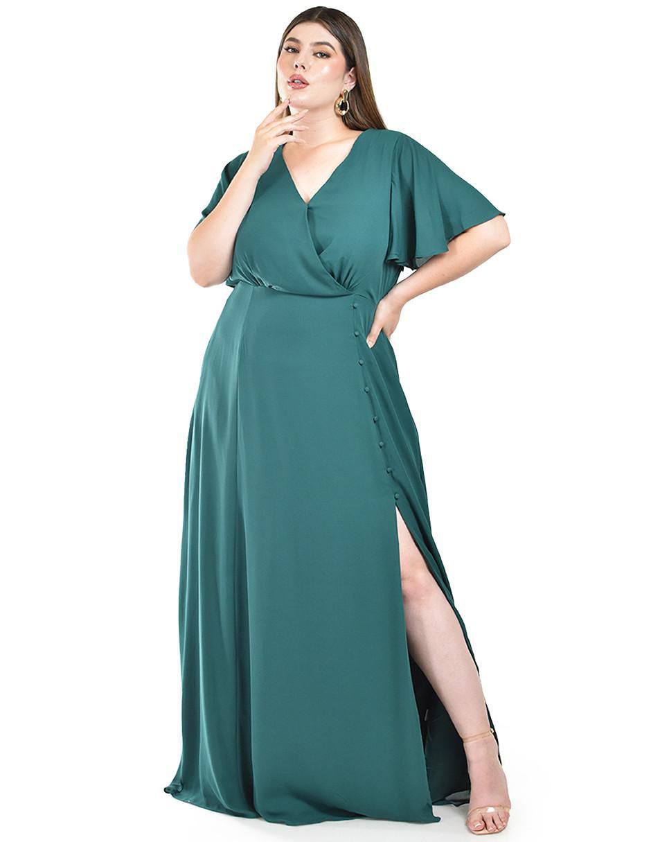 Vestido maxi de fiesta escote V Vestido maxi de fiesta escote V