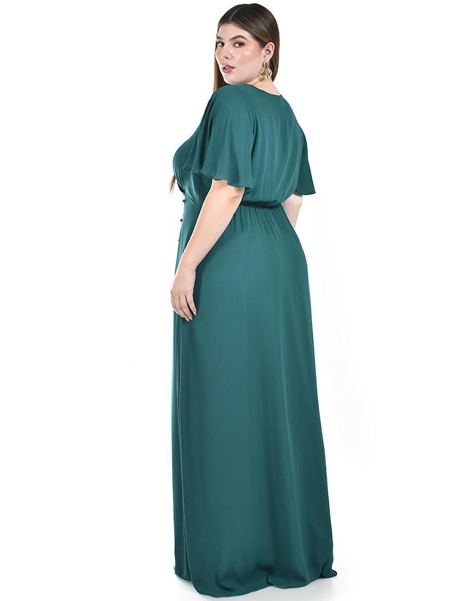 Vestido maxi de fiesta escote V