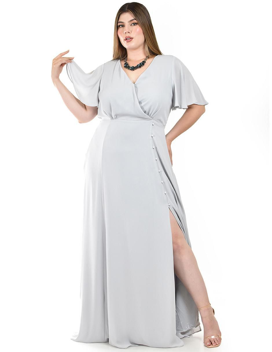 Vestido maxi de fiesta escote V Vestido maxi de fiesta escote V