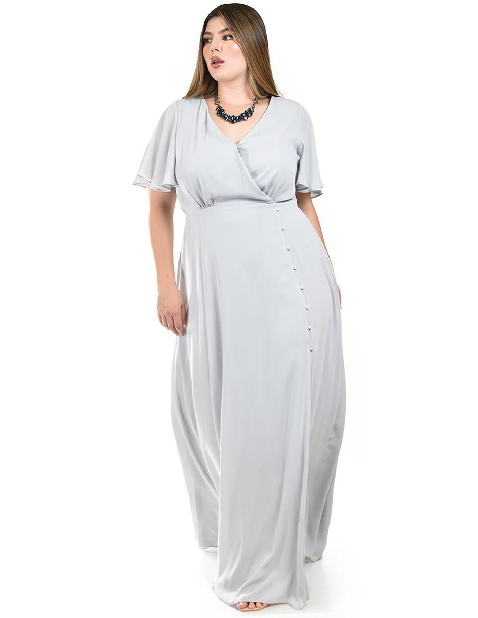 Vestido maxi de fiesta escote V