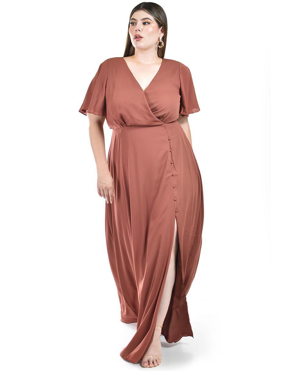 Vestido maxi de fiesta escote V Vestido maxi de fiesta escote V