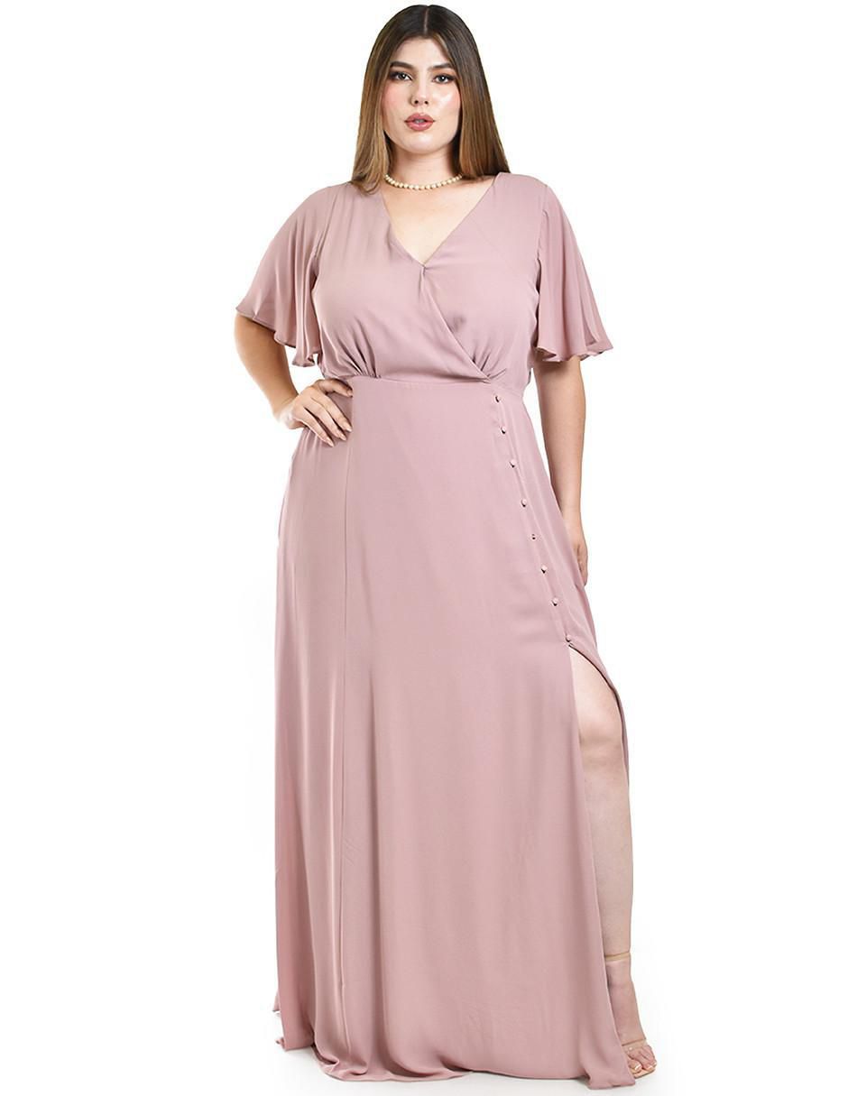 Vestido maxi de fiesta escote V