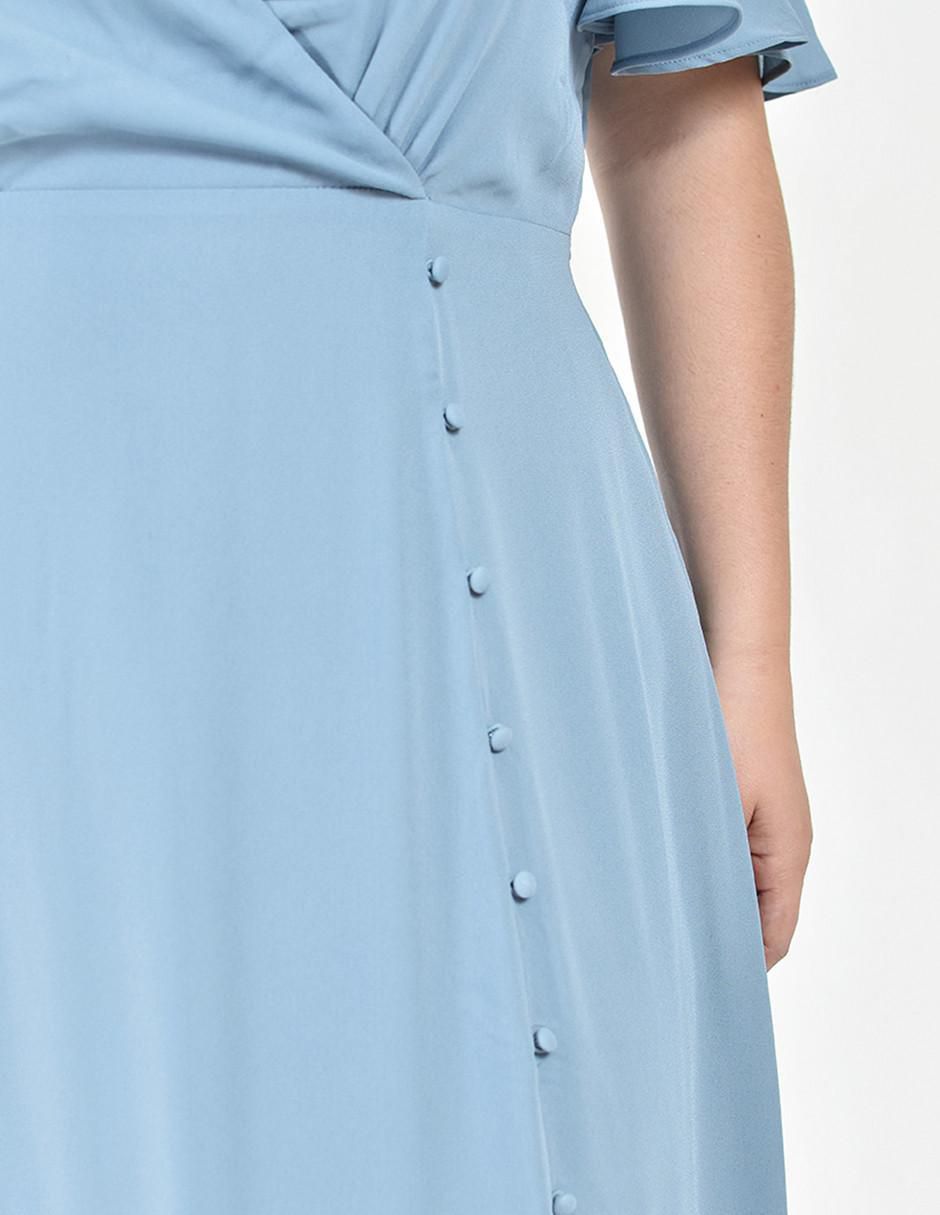 Vestido maxi de fiesta escote V