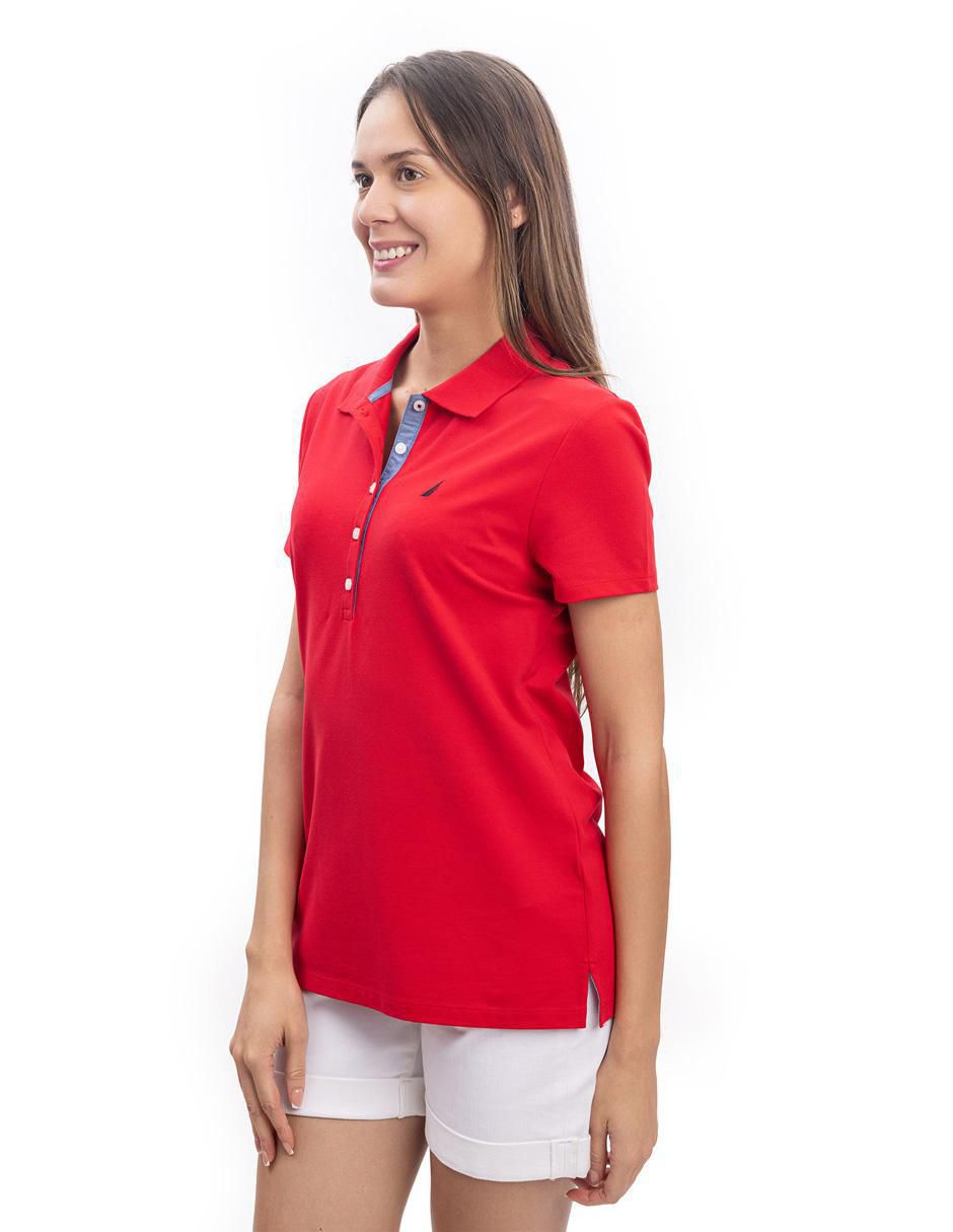 Playera tipo polo para mujer