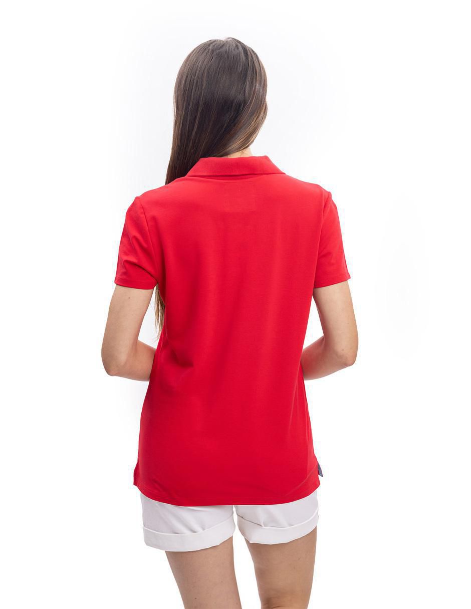 Playera tipo polo para mujer