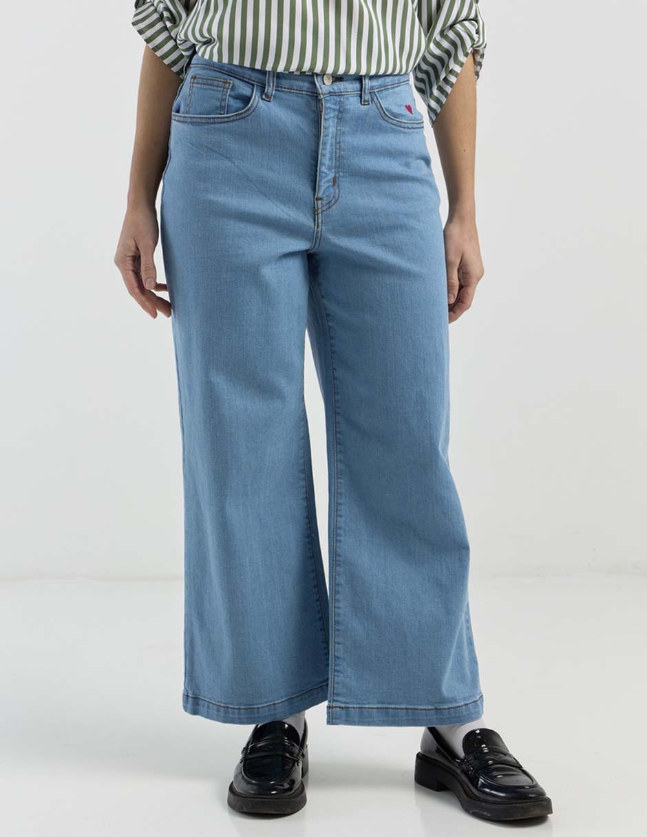Jeans wide leg para mujer 1