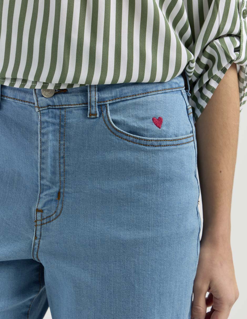 Jeans wide leg para mujer 9