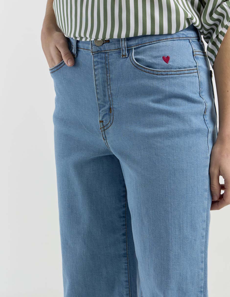 Jeans wide leg para mujer 10