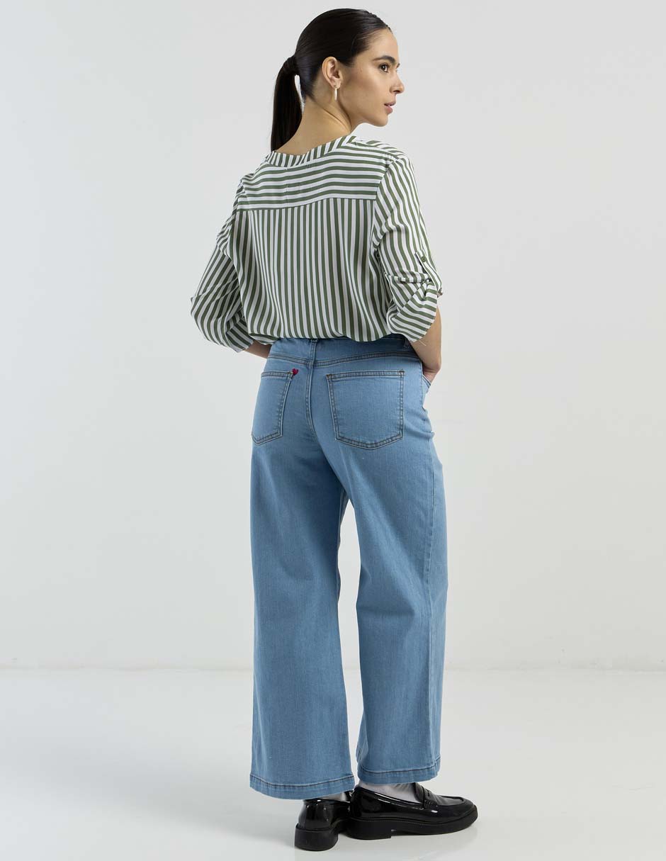 Jeans wide leg para mujer 11