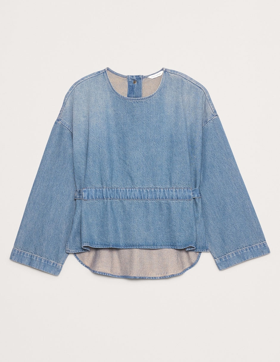 Blusa manga larga para mujer