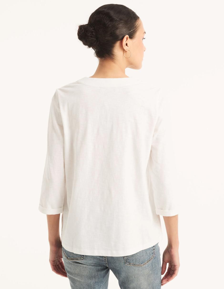 Blusa manga 3/4 para mujer
